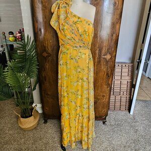 Off the shoulder evening dress